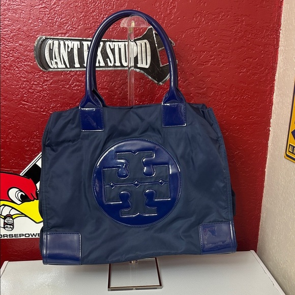 Tory Burch Dark Blue Tote Bag - Picture 2 of 12